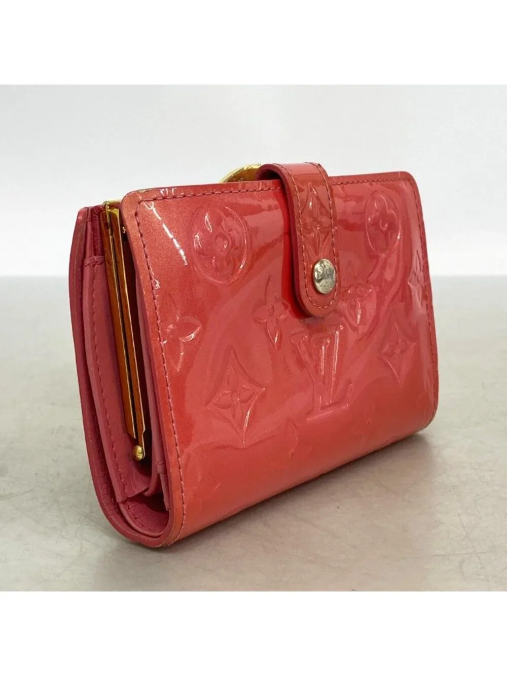 Louis Vuitton Wallet Vernis Porte-Monnaie Viennois Fran Fleece